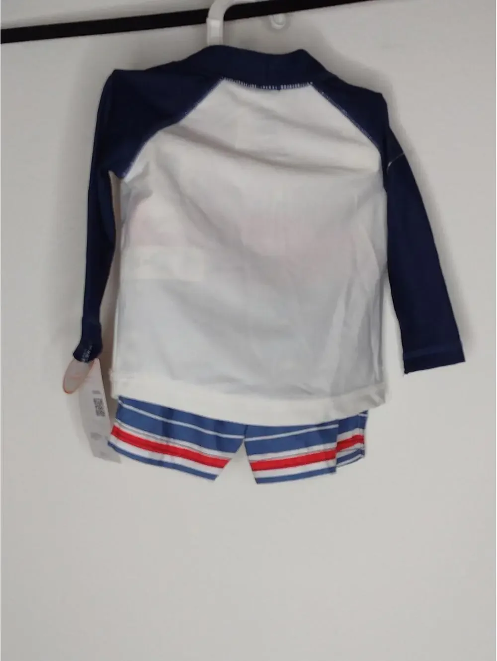 NWT Just One You by Carter's Baby Boy Blue/White/Red 2 Piece Swim Set Size 3M